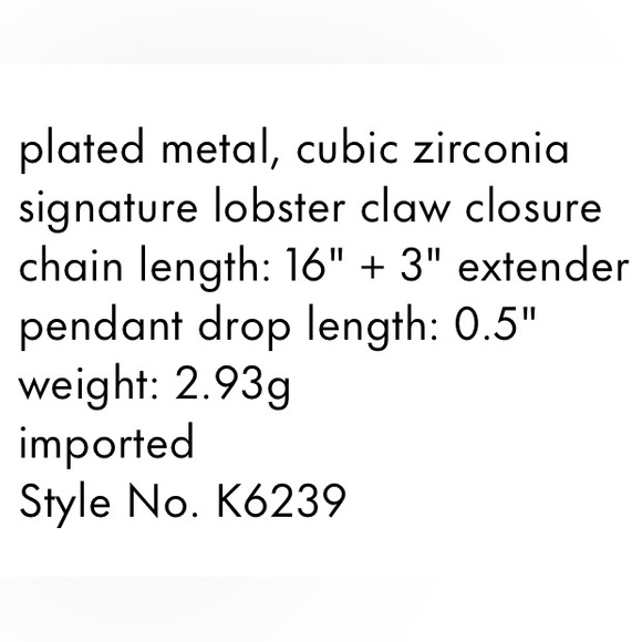 Kate Spade Initial R necklace - Picture 8 of 8